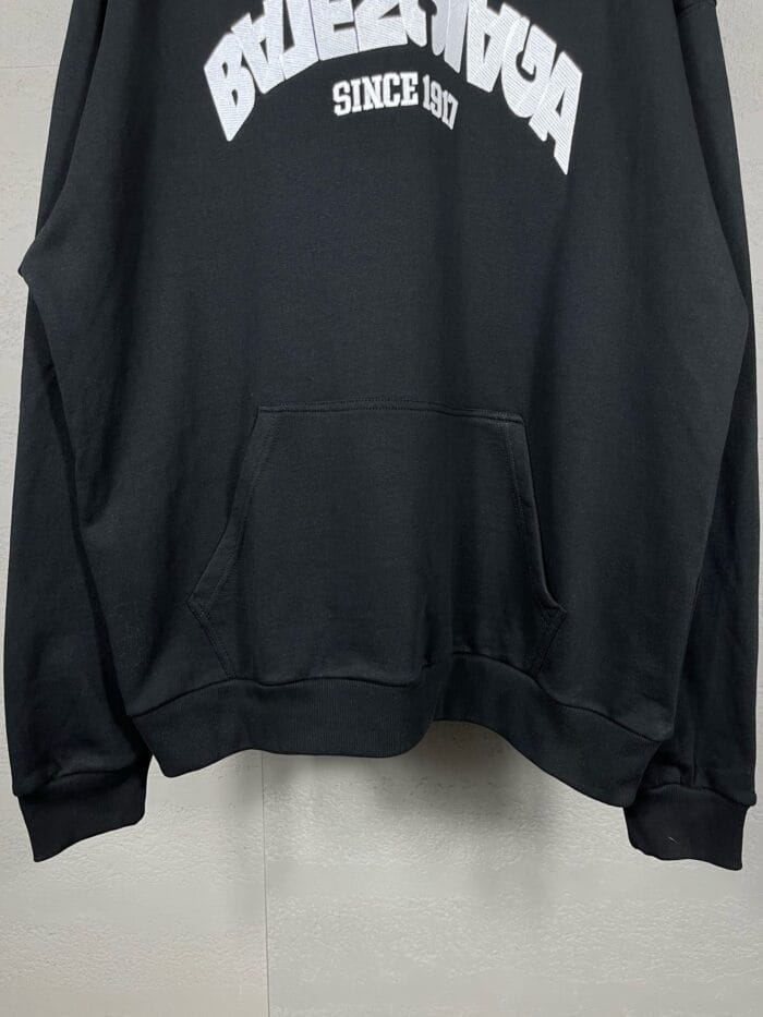 BALENCIAGA Embroidered Hooded Sweatshirt - Image 8