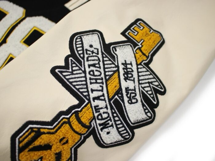 Stussy x Metalheadz 30th Anniversary Joint Towel Embroidery Baseball Jacket - Image 8