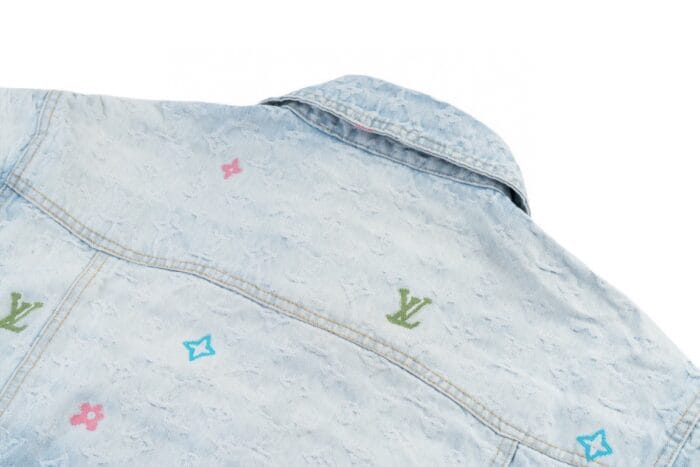 Monogram Patterned Faded Wash Jacket - Image 4