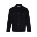 Men's Denim Jacket, Casual Designer Jean Button-Up Outerwear, Fashionable Jacket