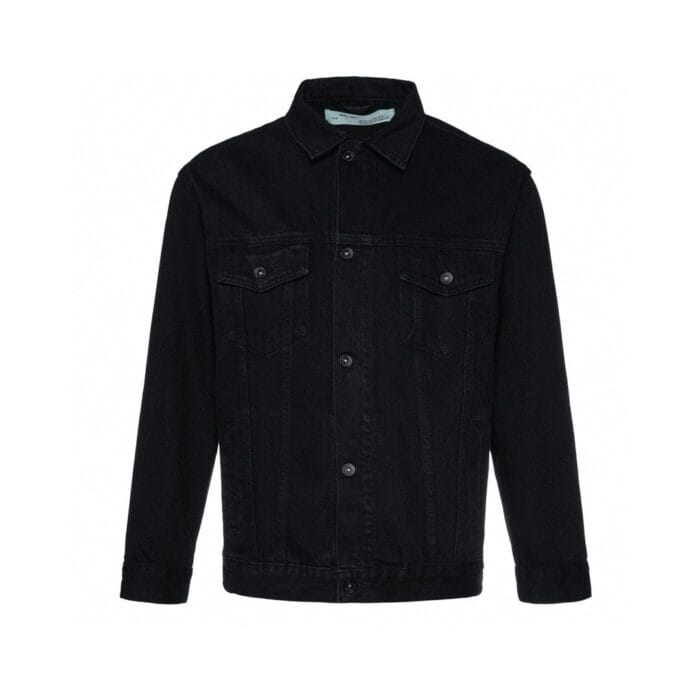 Men's Denim Jacket, Casual Designer Jean Button-Up Outerwear, Fashionable Jacket - Image 2