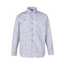 Men White Slim Fit Printed Formal Shirt Denim