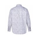 Men White Slim Fit Printed Formal Shirt Denim