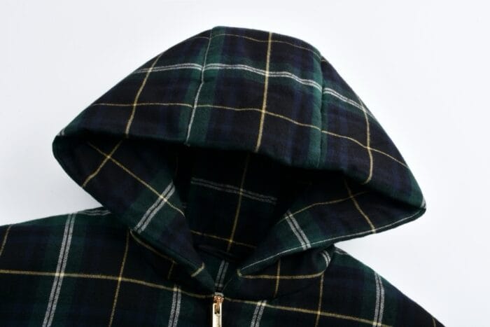 Plaid Hoodie Jacket - Image 2