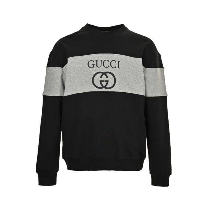 Gucci Letter Print Round Neck Sweatshirt