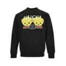 Gucci Foam Flocked Logo Crewneck Sweatshirt