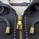 1V Louis Vuitton LV Intarsia Dotted Wool Jacket